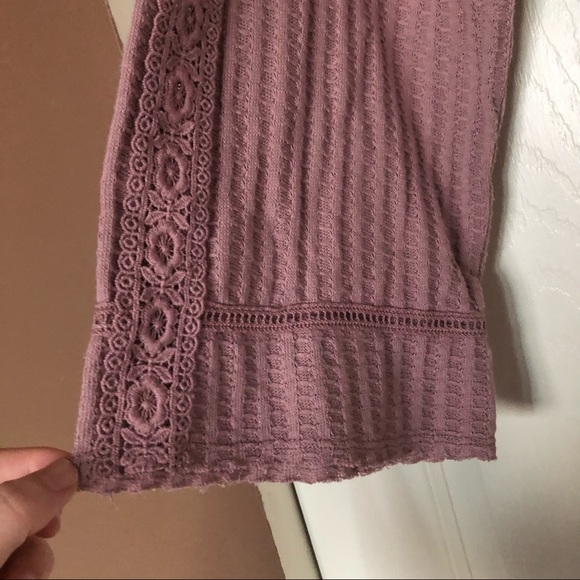 Free People Pink Wide Sleeve Crop Sweater Top - Picture 5 of 8